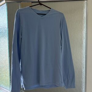 Marc Anthony Sky Blue Long Sleeve Tee